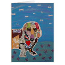 Dachshund del arte pop felicitacion 