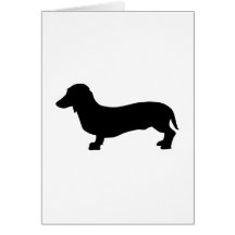 Dachshund del perro felicitaciones