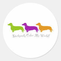 Dachshund - diseños ingeniosos originales de Doxie Pegatinas