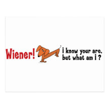 ¡Dachshund - salchicha de Frankfurt! Iknow usted e Tarjetas Postales