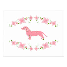 Dachshund Tarjeta Postal