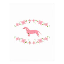 Dachshund Tarjeta Postal