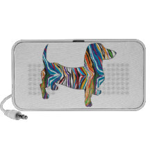 Dachshund - Zbra psicodélico Doxie Altavoz