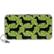 Dachshunds verdes de la polca PC altavoces