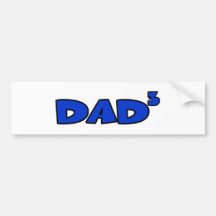 DAD3 PEGATINA DE PARACHOQUE