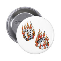 Dados llameantes pins