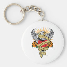 Daga de la esclerosis múltiple llaveros personalizados