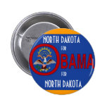 DAKOTA DEL NORTE PARA el botón de OBAMA Pin