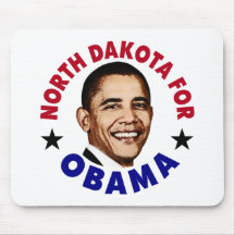 Dakota del Norte para Obama Tapete De Ratón