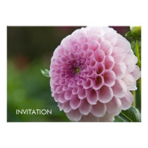 Dalia púrpura invitaciones personalizada