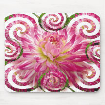 Dalia rosada Mousepad Alfombrilla De Raton