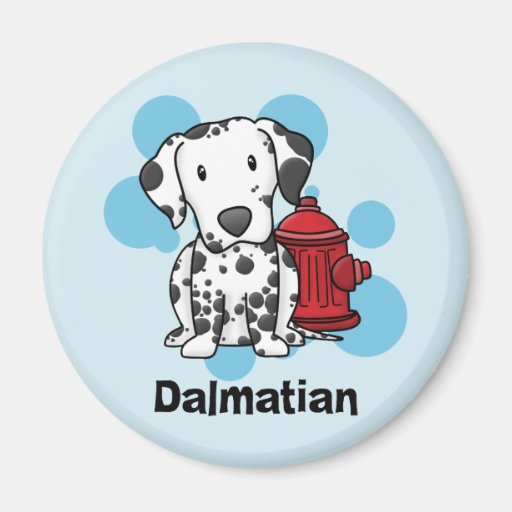Dalmatian de Kawaii y imán de la boca de incendios