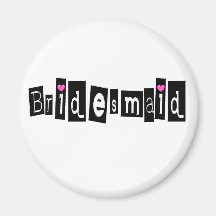 Dama de honor imán para frigorífico