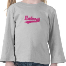 Dama de honor (rosa de la escritura del béisbol) camiseta