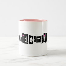 Dama de honor tazas de café