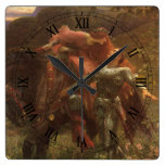 Dama de la belleza del La sin Merci, Dicksee, arte Reloj