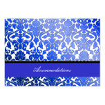 Damasco/alojamientos de la flora del azul real de  tarjetas de negocio