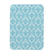 Damasco azul en colores pastel iman 