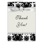 damasco blanco negro formal adornado felicitaciones