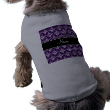 Damasco blanco púrpura conocido personalizado ropa macota