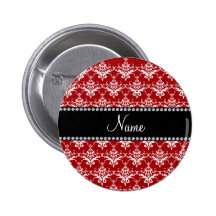 Damasco blanco rojo conocido personalizado pins