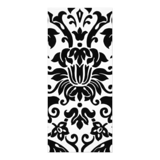 Damasco blanco y negro plantilla de lona