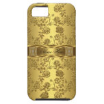 damasco con clase elegante del oro del iPhone 5 fl iPhone 5 Case-Mate Cobertura