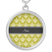Damasco conocido personalizado del amarillo del or grimpola personalizada