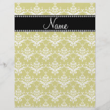 Damasco conocido personalizado del amarillo del or tarjetas publicitarias