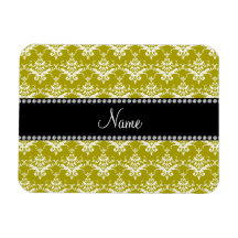 Damasco conocido personalizado del amarillo del or iman 