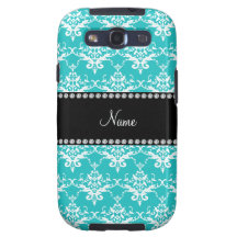 Damasco conocido personalizado del blanco de la tu samsung galaxy s3 carcasas