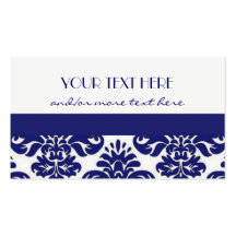 Damasco de Blue&White Tarjeta Personal