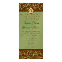 Damasco de Brown en la invitación azul del boda de