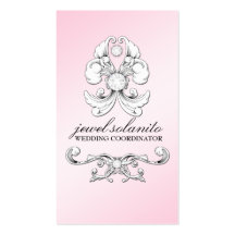 damasco de lujo del diamante 311-Pink Plantilla De Tarjeta De Visita