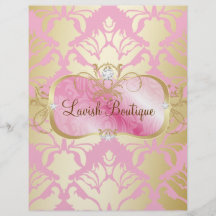 Damasco de oro del disco rosado pródigo 311 flyer personalizado