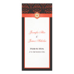 Damasco del tango de la mandarina de la plantilla  tarjetas publicitarias