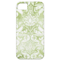 Damasco del vintage de la verde lima de la CROMATO iPhone 5 Case-Mate Coberturas