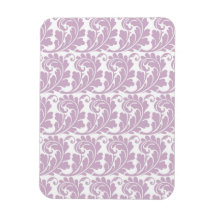 Damasco elegante de la lavanda iman flexible