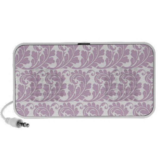 Damasco elegante de la lavanda mini altavoz