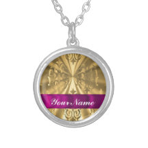 Damasco elegante del oro joyerías