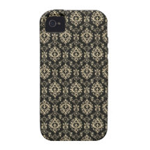 Damasco elegante iPhone 4 carcasas