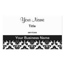 Damasco elegante tarjetas de negocio