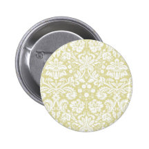 Damasco floral de lujo del oro pins