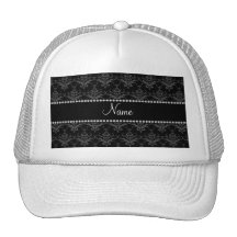 Damasco negro conocido personalizado gorra