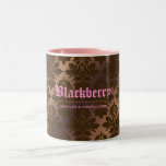 damasco "puro" de la trufa de chocolate 311-Blackb Tazas