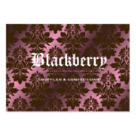 damasco "puro" del chocolate de 311-Pink Blackberr Tarjeta De Visita