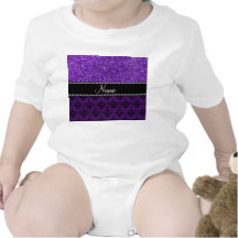 Damasco púrpura conocido personalizado del brillo camiseta