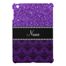 Damasco púrpura conocido personalizado del brillo iPad mini cobertura