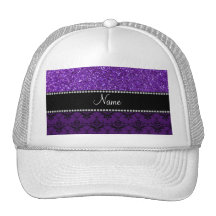Damasco púrpura conocido personalizado del brillo gorro