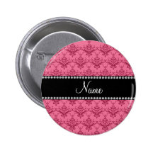Damasco rosado conocido personalizado pin